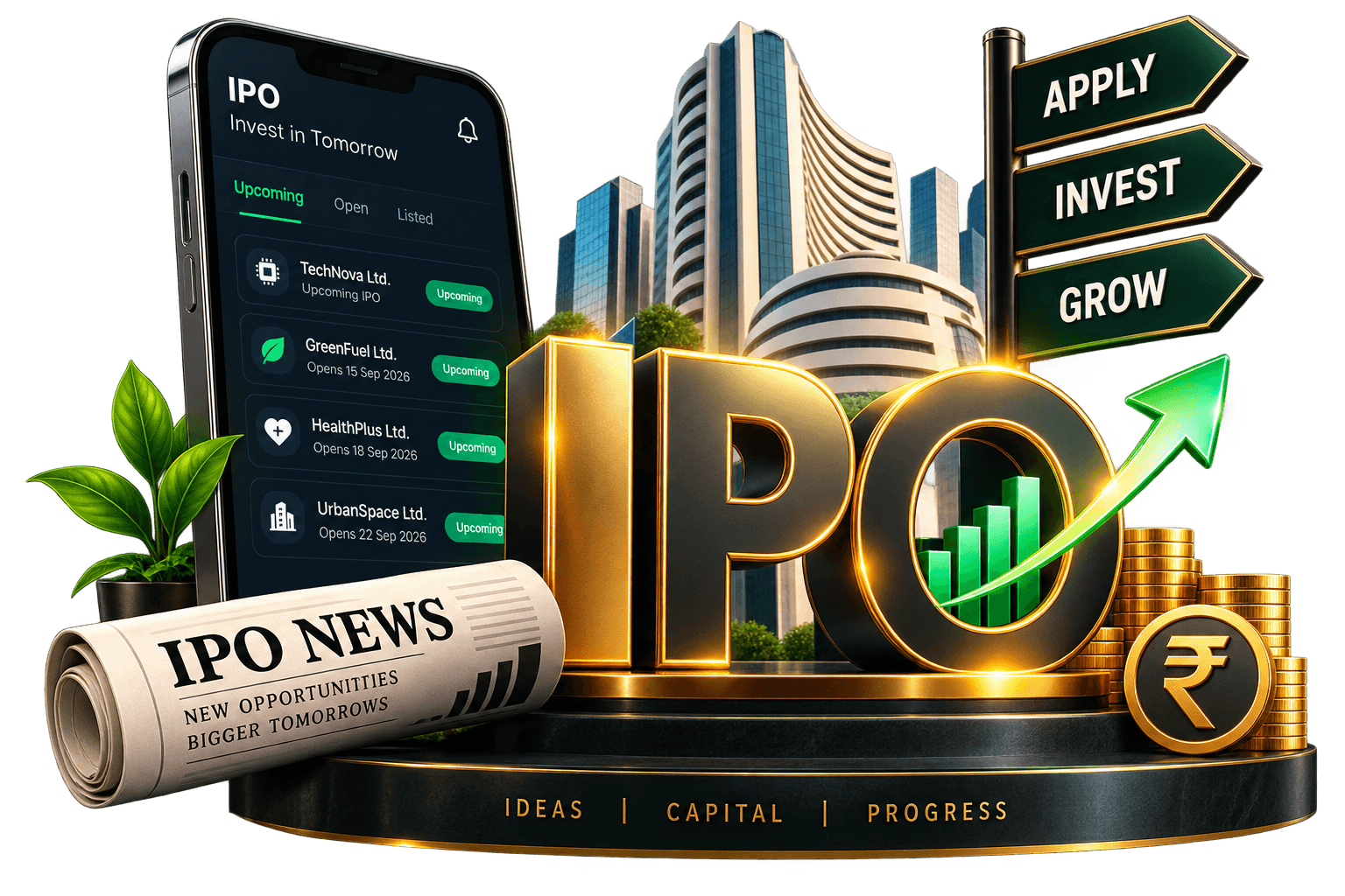 What is an IPO graphic